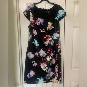 Floral Black Dress by Connected Apparel